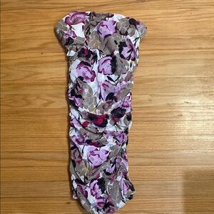 Charlotte Russe Floral Mini Dress - Pink and Purple